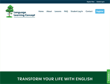 Tablet Screenshot of languagelearningconcept.com
